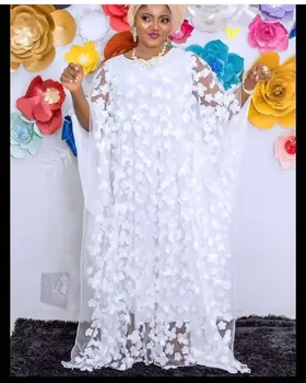 Šifona Āfrikas Stils Puse Sieviešu Garās Kleitas Ikdienas Lielajam Zaudēt Sieviešu Plats Piedurknēm Vintage Maxi Kleitu, Un Uzliku