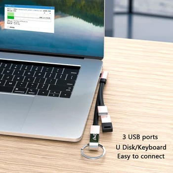 C tipa OTG Adapteri, OTG Kabelis, USB 3.0 USB C Hub 3 in 1 Pagarinājuma Vadu Peles, Tastatūras, U Diska, Usb Pagarinājuma Kabelis,