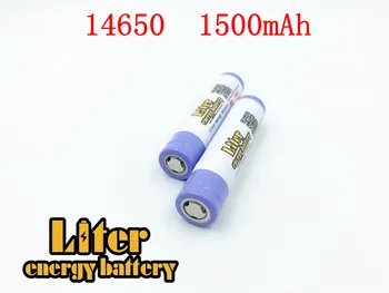 Zīmola Litru enerģijas mīklā 3,7 V 1500mAh akumulators 14650 Augstas Drenāžas batterie litija Par imr14650 jauda