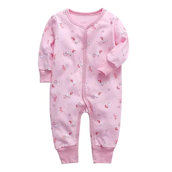 Baby Zēni Meitenes Segu Gulšņi Jaundzimušajiem Sleepwear Zīdaiņu Garām Piedurknēm 0-24 Mēneši Pidžamas