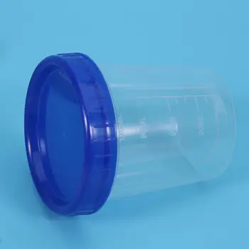 Mērīšanas Tases Plastmasas Medicīna 120ml Izmantojamo Krāsu Podi Ar Vāku, Vienreizējās lietošanas Plastmasas Vāku Kausa Laboratorijas Virtuves