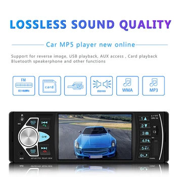 4 Collu 1 Din Android Auto Radio Automotivo Video Multimedia Player Autoradio FM Bluetooth Multimidia Bluetooth MP5 Atskaņotāju