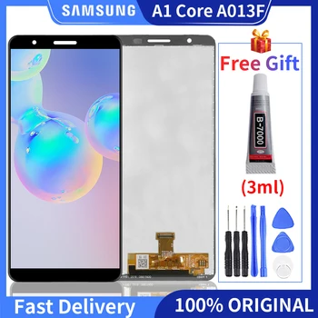 Oriģināls Super Amoled Samsung Galaxy A01 core A013 LCD skārienekrānu, Digitizer Montāža A013F A013G A013 Displejs