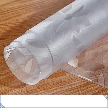 Pārredzamības PVC Kārtu Galdauts Mīksto Stikla Galda audums Ūdensizturīgs Oilproof Mājas Virtuve, Ēdamistaba Placemat Pad Mājas Tekstila