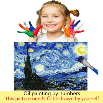 DIY krāsvielas bildes ar numuriem ar krāsas Krāsas mērkaķis attēls, zīmējums, glezna, ko numuri, karkasa Mājas