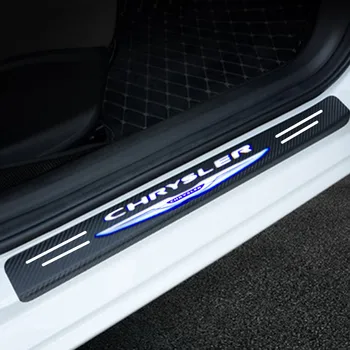 Par Chrysler 300 300c 200 Sebring FR JR JS Lancia Thema Auto Piederumi 3D Oglekļa Šķiedras Durvju Apmaļu Ādas Aizsardzības Uzlīmes