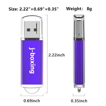 J-boksa 10PCS 1GB USB 2.0 Flash Diski Taras 2GB Taisnstūra Īkšķis Diskus 4 GB 8 GB USB Atmiņas karti memory Stick 16GB 32GB USB Pendrives Violeta