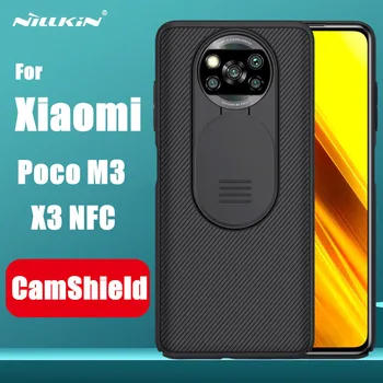 Kameras Aizsardzībai Gadījumā, ja Pasaules Versio par Xiaomi Poco M3, X3 NFC NILLKIN CamShield Aizsargātu Vāciņš Lēcu Aizsardzībai Gadījumos