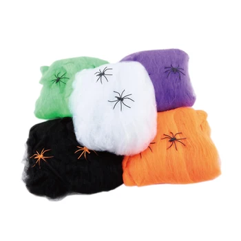 10pcs/daudz Halloween Spider Web Tull Izkaltusi Vairāk Krāsu Joslas Puse Rotājumi