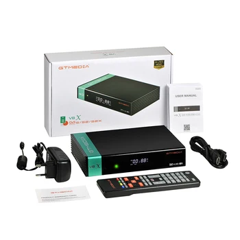 Gtmedia V8X Satelīta TV Uztvērējs 1080P DVB-S2/S2X Auto Biss Iebūvēts Wifi Ar CA slots Digitial TV box set top box sastāva ASV