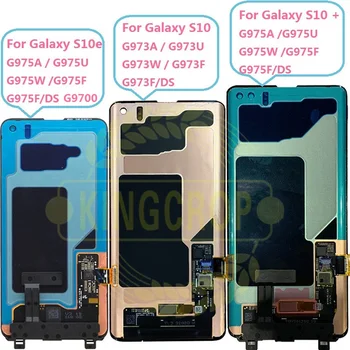 JAUNAS ORIĢINĀLAS AMOLED S10 LCD SAMSUNG Galaxy S10 G973F/DS G973F G973 S10 Plus G975 G975F G975F/DS Touch Screen Digitizer