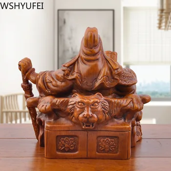 Ķīnas Fengshui Guangong Sveķu Izrotājumu Statuja Mājas Decore Dzīvojamā Istaba Ieejas Rotājumi Rotājumi Dzimšanas Dienas Dāvana