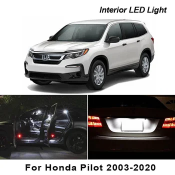 Canbus Honda Izmēģinājuma 2003-2020 Transportlīdzekļa LED Interjera Dome Kartes Vieglās automašīnas Lampu Komplektu Automašīnu Apgaismojums Piederumi