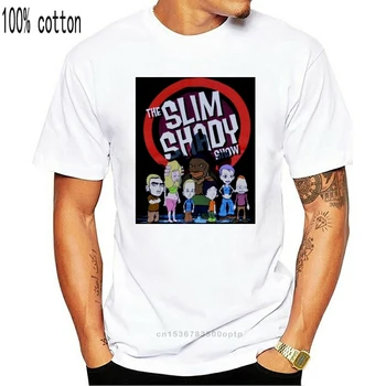 Vintage EMINEM Rap Hip-hop Koncertu, T-krekls Slim Shady Y2K 2000 Dr. Dre Īsām Piedurknēm Jaunu Modes T Kreklu apdruka Vīriešu Apģērbs Top Tee