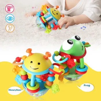Daudzfunkciju toddler zēns, rotaļlietas, bērnu 0-12 mēnešu cute Dzīvnieku, bērnu rotaļlietas grabulītis Bell bērnu rotaļlietas jaundzimušajiem bērniem, zīdaiņiem, maņu rotaļlietas