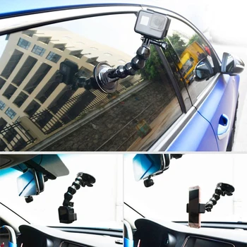 Braukšanas Diktofons Auto Vējstikla piesūcekni Turētājs Gopro Hero 7 6 5 4 3 Go Pro Xiaomi Yi Sjcam Rīcības Kameru Piederumi