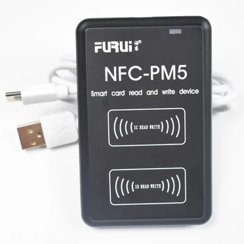 JAUNU PM5 RFID IC/ID Kopēšanas Aparāts 125KHz Atslēgas Fob NFC Lasītājs Rakstnieks 13.56 MHz Šifrēts USB Programmētājs UID Kopiju Kartes Atzīmju