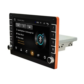 8 Collu Regulējams WIFI Automašīnas Stereo Radio Četrkodolu Android 8.1 MP5 Atskaņotājs Nospiediet Sn GPS Navigator ar Pogu Slēdzis