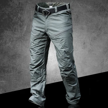 Militārās Armijas Bikses Vīriešu Urban Tactical Drēbes Kaujas Bikses Multi Kabatas Unikāla Gadījuma Bikses Ripstop Audums