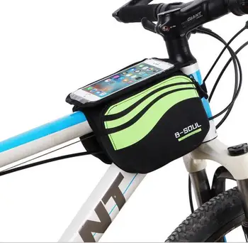 Velosipēda Priekšējā Touch Screen Tālrunis Soma MTB Road Bike Velosipēdu Mobilo Soma Cikla Priekšā Soma 5.7 collu Mobilais Soma Velosipēdu Piederumi