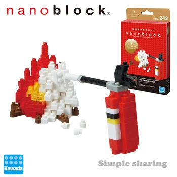 Jaunu Kawada Nanoblock Ugunsdzēsības NBC-242 130 Gab. Dimanta Mikro Celtniecības Bloki Radošo Mini Ķieģeļi Rotaļlieta Bērniem