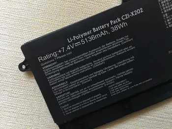 SupStone Patiesu Jaunu C21-X202 Portatīvo datoru Akumulatoru Asus VivoBook X201E X202 X202E S200 F201E S200E-CT209H CT182H CT025H Q200E