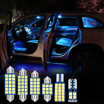 Par Skoda Rapid 2016 2017 2018 2019 Bez Kļūdām 6pcs 12v Auto LED Spuldzes Interjera Dome Lasīšanas Lampas, Bagāžnieka Apgaismojuma Piederumi