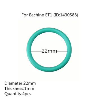 Eachine ET1 4gab Gumijas Virzulis Fluorogel Gumijas Gredzeni 22mm*1mm O Ring Daļas mini Skaida Iekšdedzes Motoru Aksesuāri