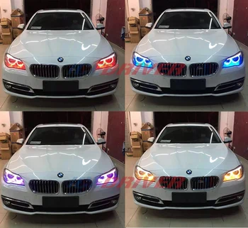 Icedriver BMW 5 sērijas Angel Acis DRL RGB daudzkrāsu LED dēļi F10 F11 F18 G30 dienas gaitas gaismas, Sarkanā, Zilā Dēmons Acu