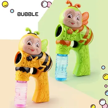 Automātiskā Smieklīgi Burbuļu Mašīna Burvju Burbulis Lielgabalu Putu Ziepes Bērniem Elektrisko Mūziku, Gaismas Vasaras Āra Parks, Bērnu Rotaļlietas