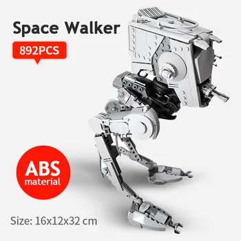 Star Wars Sērijas Kosmosa Šarnīrveida PĒC noteikta ST Vistas Walker Modeli, Celtniecības Bloki Diy Ķieģeļi Rotaļlietas Bērniem Izglītības Ziemassvētku Dāvanu