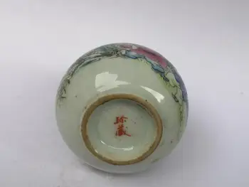YIZHU CULTUER MĀKSLAS Kolekcija Ķīna Traditinal Mākslas Vecās Porcelāna apgleznošanas Divas zēns Šņaucamā tabaka Pudeli Dāvanu