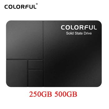 Krāsains SSD 250GB 500GB SATA Ssd Diska Cietā Diska Iekšējais Ssd Klēpjdatoru SATA3.0 Desktop Hd 2.5