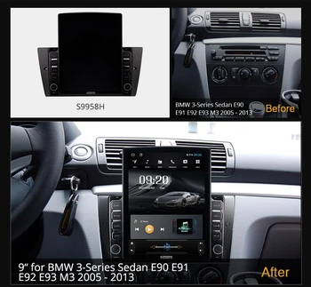 Ownice Android 10.0 BMW 3-Sērijas Sedans E90 E91 E92 E93 M3 2005 2011 2012 2013 Auto Radio Auto Multivides Video, Audio GPS Spēlētājs
