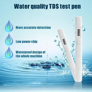 Digitālais TDS Ūdens Kvalitātes TDS Testeri 0-9999 PPM Mērījumu Diapazons 1 PPM Rezolūcija L5