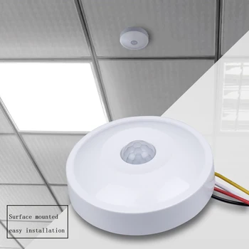 Virsma-mount koridora PIR Detektora Sensors Smart Switch 110-220V LED infrasarkano kustības automātisko indukcijas lampas kavēšanās sienas slēdzi