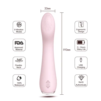 G Spot Vibrators Maksts Stimulācijas Mīksto Bendable Dildo Vibratoru 9 Režīmiem, Vibrācijas, Klitora Anālais Massager Seksa Rotaļlietas Sievietēm