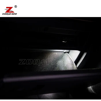 12pcs LED footwell lukturi + LED Interjera dome spogulis Gaismas spuldzes Komplektā Golf 7 MK7 MK VII sportwagen (+)