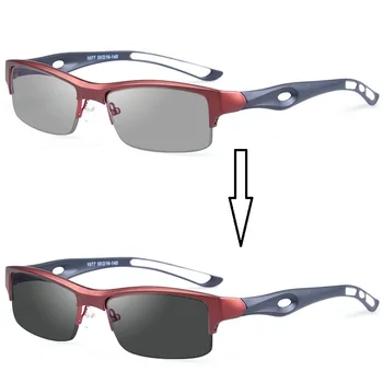 Vazrobe Photochromic Brilles Vīriešiem Polarizētās Saulesbrilles, Cilvēks TR90 Briļļu Hameleons Sporta Transiton Objektīvs UV400 Ultra Light Vadītāja