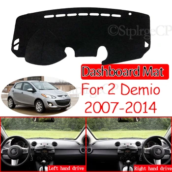 Priekš Mazda 2 Demio 2007~DE Anti-Slīdēšanas Paklājiņš Paneļa Vāciņu Pad Saulessargs Dashmat Paklāju Piederumi Mazda2 2008 2009 2010 2013