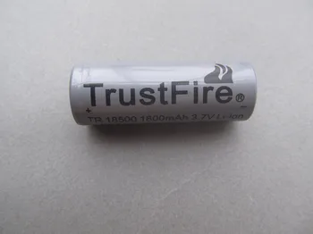 TrustFire TR 18500 3,7 V 1800mAh Litija Aizsargāta ar PCB kuģa 18500 Uzlādējams Akumulators ar Flat Top Par e-cigaretes
