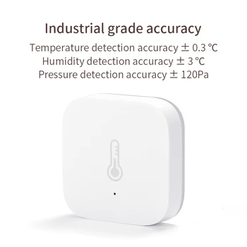 Aqara Temperatūras, Mitruma Sensoru, lai Xiaomi Viedo Mājas Vidi Gaisa Spiediena Sensoru Zigbee Savienojumu darbs Mi Mājās APP