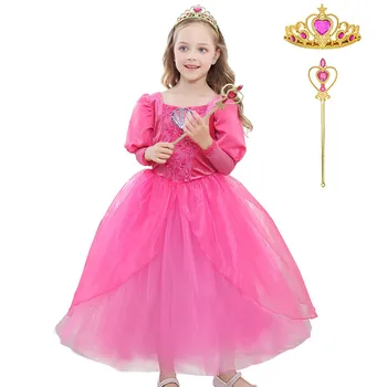 Meitenes Mazā Nāriņa Princese Ariel Saģērbt Kleitas Bērniem Iedomātā Kleita Lomu Spēlē Kostīmu Dzimšanas Dienas Svinības, Kāzu Puķu Meitene