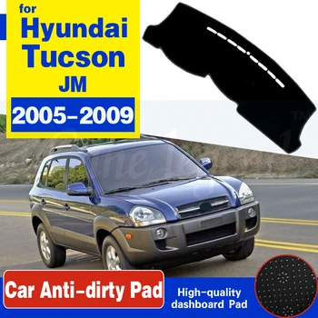 Par Hyundai Tucson 2005 2006 2007 2008 2009 JM Anti-Slīdēšanas Paklājiņš Paneļa Vāciņu Pad Saulessargs Dashmat Aizsargātu Paklāja Auto Piederumi