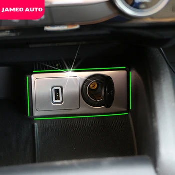 Auto Priekšā Kontroles Ligzda Maksas Cigarešu Dūmu Šķiltavas USB Slēdža Pogu Kadru Lampas Stick Apdares Ford Focus 4 2018 2019 2020