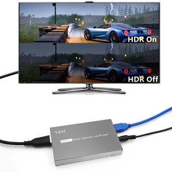 Y&H 4K HDR HDMI2.0 Spēle Capture Card USB3.0 Video Ierakstu un Tiešraidi 1080P 60fps ar Ierakstu Personas Čats ezcap269