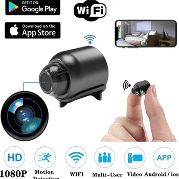 IP Kamera Mini Bezvadu wifi 1080P Uzraudzības Drošības Nakts Redzamības Kustības Atklāt Videokamera Baby Monitor Cam