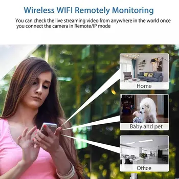 IP Kamera Mini Bezvadu wifi 1080P Uzraudzības Drošības Nakts Redzamības Kustības Atklāt Videokamera Baby Monitor Cam