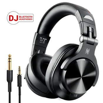 OneOdio A70 Bezvadu Bluetooth Austiņas Pa Ausu Profesionālās Studijas Ieraksta Monitora Vadu DJ Austiņas Ar Mikrofonu