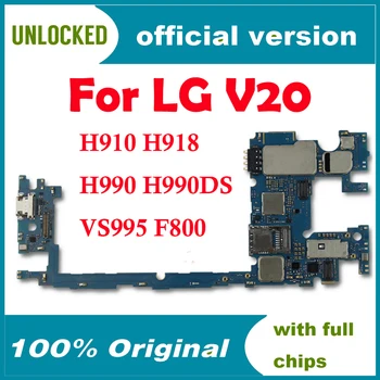 Pārbaudīts Mobilo Elektronisko Paneli Mainboard Mātesplati Par LG V20 H910 H918 H990N VS995 F800 64GB ROM Ar Android Sistēmu